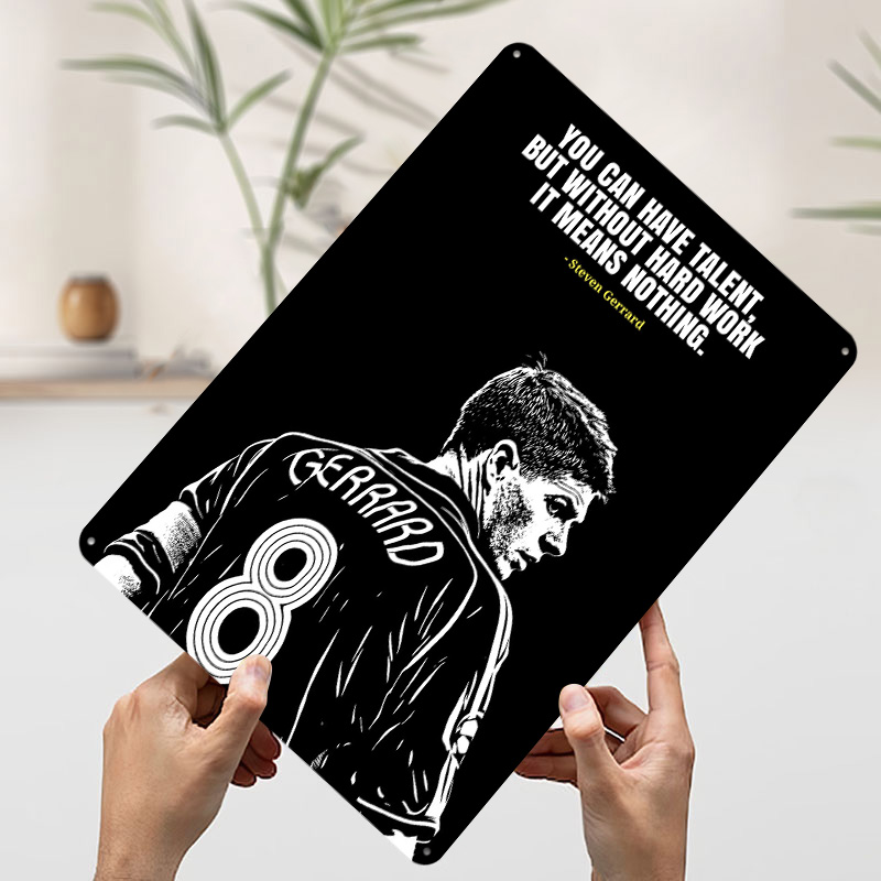 Steven Gerrard Quote Metal Pos - огляд і ціна Retro Gaming Gadgets