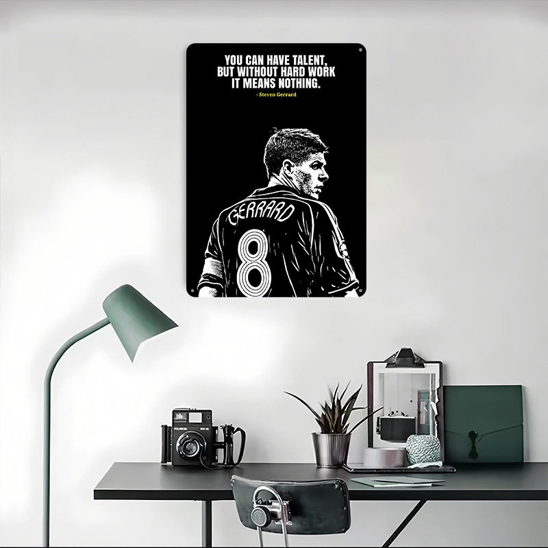 Steven Gerrard Quote Metal Pos - огляд і ціна Retro Gaming Gadgets