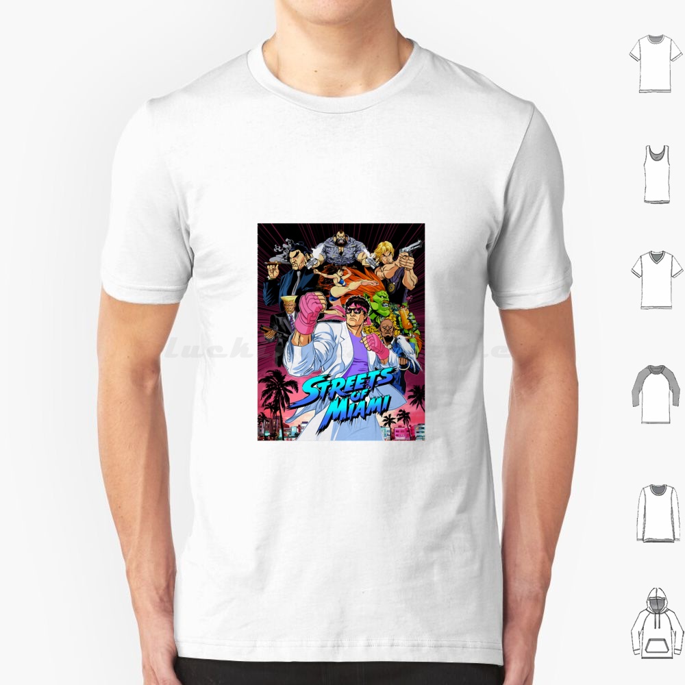 Streets Of Miami T Shirt 6xl C - огляд і ціна Retro Gaming Kent