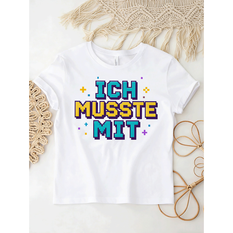 Ich Musste Mit German Meme T-S - огляд і ціна Retro Gaming Font