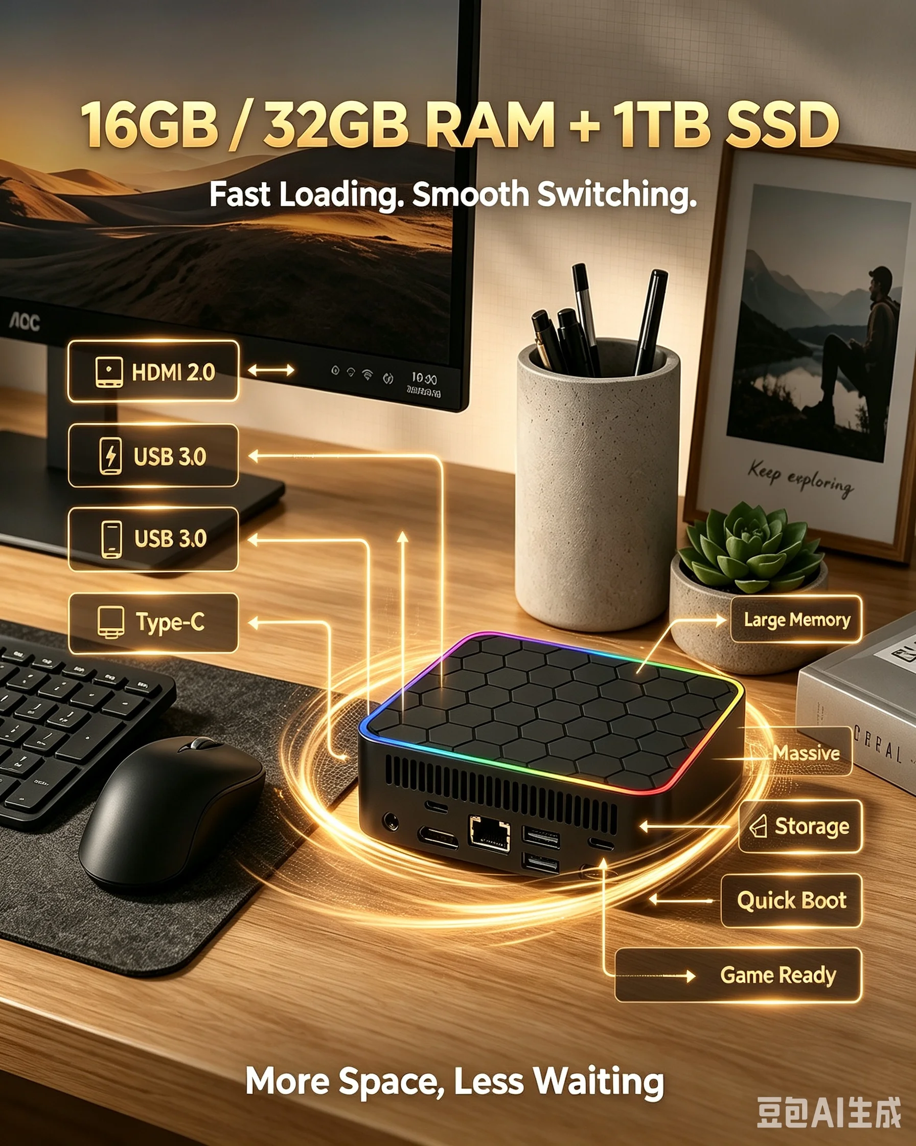 2026 Mini PC Core i9 10980HK W - огляд і ціна Retro Gaming Mini Pc