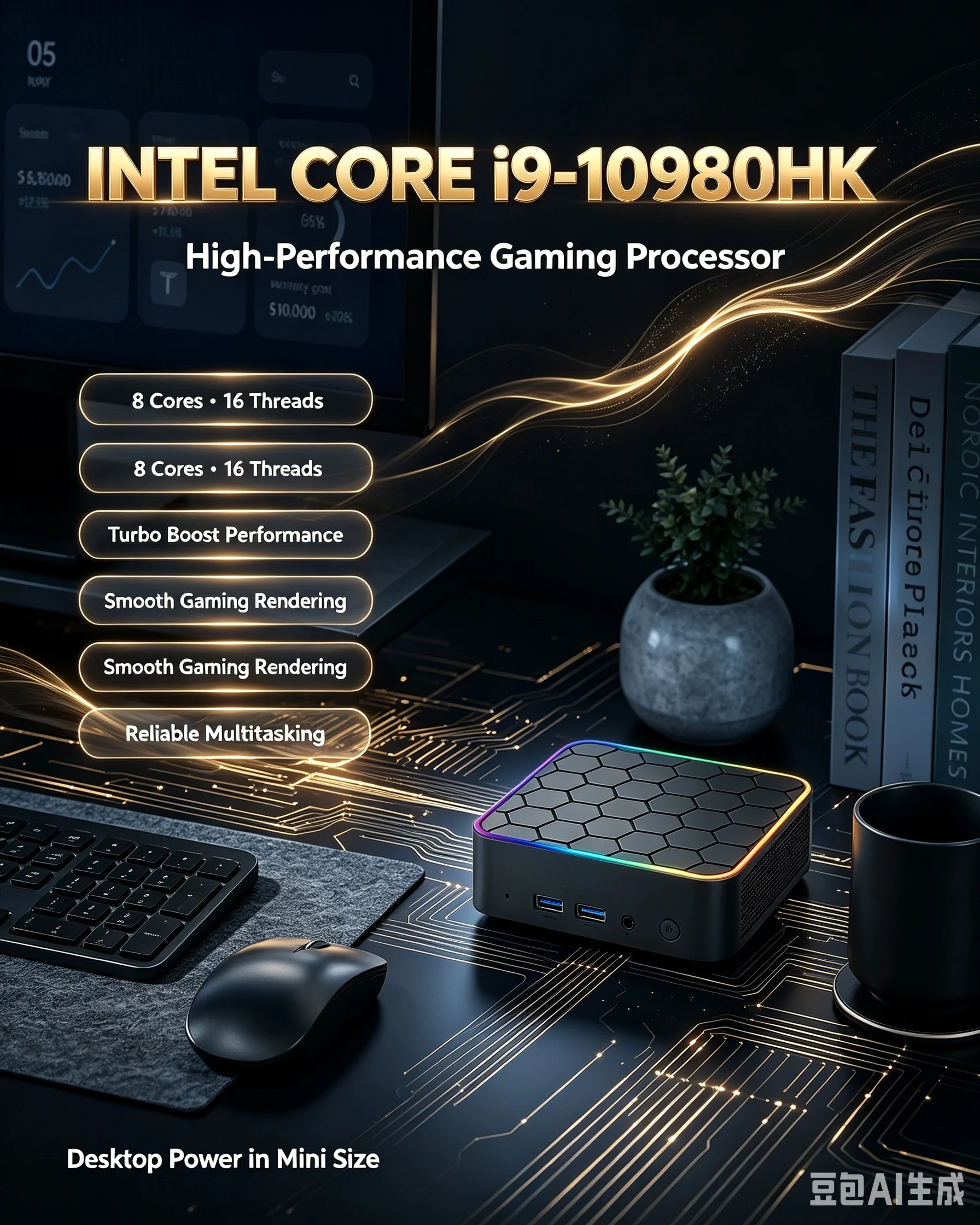 2026 Mini PC Core i9 10980HK W - огляд і ціна Retro Gaming Mini Pc