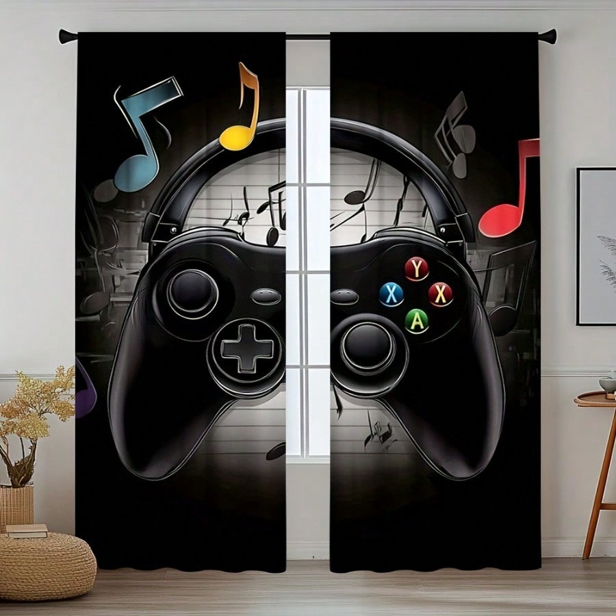 2pcs Retro Gaming Room Curtain - огляд і ціна Retro Gaming Youtube