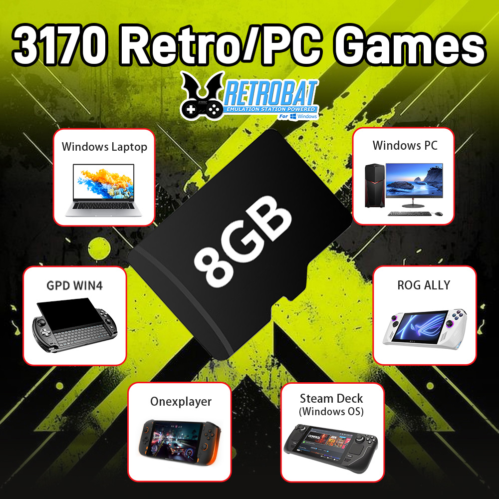 8GB Game TF Card with 3170 Ret - огляд і ціна Retro Gaming Mini Pc